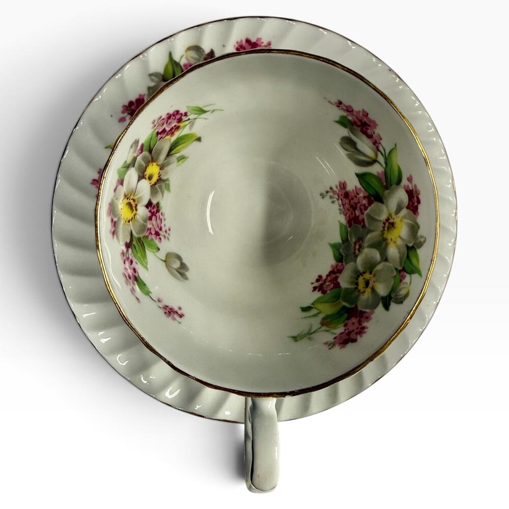 Stanley Teacup & Saucer Floral Bouquet Gold Trim Fine Bone China England - Picture 3 of 11